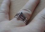 zilveren ring modernist [856], Sieraden, Tassen en Uiterlijk, Ringen, 18 tot 19, Dame, Zo goed als nieuw, Zilver