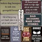 Wandplaat, metaal, VIP lounge, Nieuw, Ophalen of Verzenden, Vulders Trading, Vulders Trading