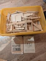 Vintage Houten Bouwset - Russisch Speelgoed, Ophalen of Verzenden, Gebruikt, Overige merken