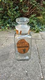 Vintage glazen snoeppot, Ophalen, Zo goed als nieuw, Frisdrankglas