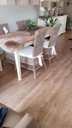 Eettafel brocante  landelijk 180 breed, Ophalen, 50 tot 100 cm, Zo goed als nieuw, 150 tot 200 cm