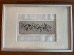 Droge naald ets met bloemen, Antiek en Kunst, Kunst | Etsen en Gravures, Ophalen of Verzenden