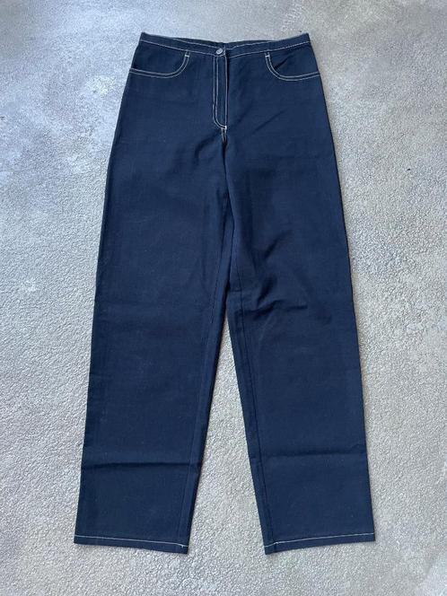 Lange zwarte broek maat M van Made with Love, Kleding | Dames, Broeken en Pantalons, Zo goed als nieuw, Maat 38/40 (M), Zwart