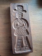 Houten handgestoken speculaaspop om speculaas te bakken, Huis en Inrichting, Ophalen of Verzenden, Gebruikt