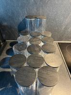 Voorraadpotten/opbergpotten zwart houten deksel, Huis en Inrichting, Keuken | Potten en Pannen, Ophalen, Zo goed als nieuw
