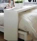 Ikea Malm, grote bedtafel op wieltjes wit, Huis en Inrichting, Ophalen, Zo goed als nieuw, Minder dan 45 cm