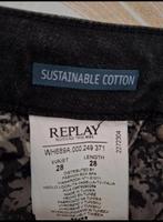 Replay Jeans W28 - Zwart - Broken Edge, Kleding | Dames, Zwart, Replay, Ophalen of Verzenden, Zo goed als nieuw