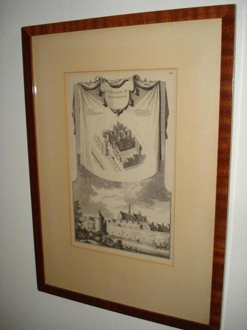 Betanieklooster Amsterdam, gravure, circa 1765, Antiek en Kunst, Kunst | Etsen en Gravures, Ophalen of Verzenden