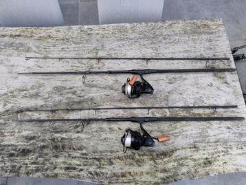 Twee Sonic Xtractor karper hengels inclusief foudraal beschikbaar voor biedingen