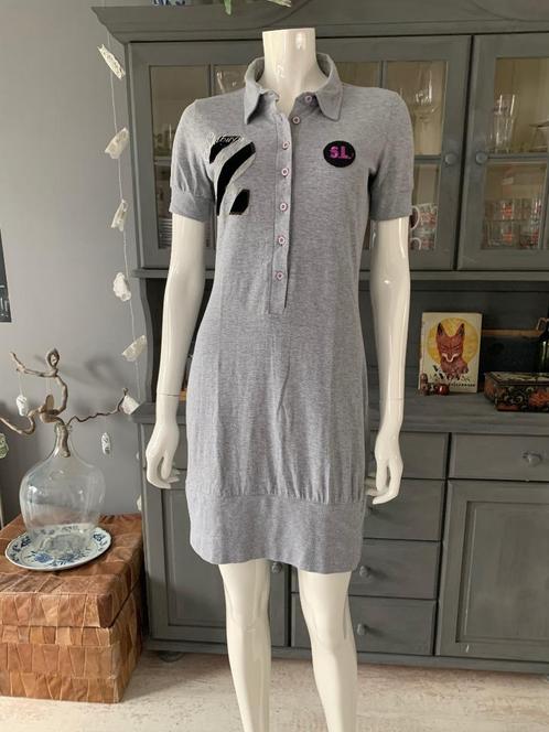 Mooie sportieve casual jurk maat L, Kleding | Dames, Jurken, Gedragen, Maat 38/40 (M), Grijs, Boven de knie, Ophalen of Verzenden