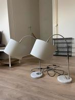 Tafellamp met marmeren voet (set), Huis en Inrichting, Lampen | Tafellampen, Ophalen, Zo goed als nieuw, Minder dan 50 cm
