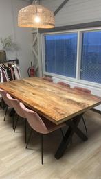 Mango Houten Eettafel - eet tafel hout - mangohout luxe tafe, Huis en Inrichting, Tafels | Eettafels, Teakhout, Ophalen of Verzenden