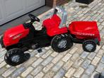 Rolly Toys Rolly Junior RT (trap-) tractor mét aanhanger roo, Ophalen, Zo goed als nieuw, Trapvoertuig