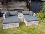 Garden Impressions loungeset, cloudy grey, Ophalen, 4 zitplaatsen, Rotan, Zo goed als nieuw