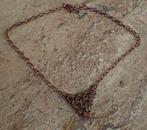 Ketting koper of messing grote schakels 46 cm, Ophalen of Verzenden, Gebruikt, Rood, Overige materialen