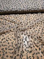 Tulle lichtbruin hearts flock glitter, Overige materialen, 120 cm of meer, Ophalen of Verzenden, Nieuw
