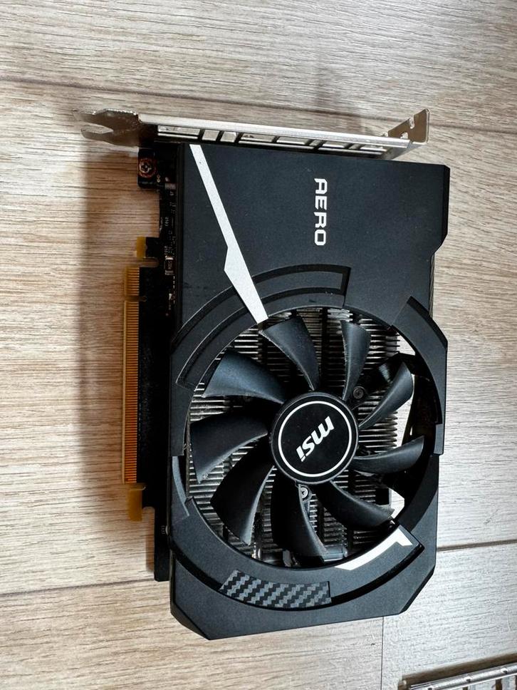 MSI Aero GTX 1650 4G OC, Computers en Software, Videokaarten, Zo goed als nieuw, PCI-Express 3.0, GDDR5, HDMI, DisplayPort, DVI