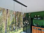 Hanglamp staal met Philips hue lampen, Ophalen of Verzenden, Zo goed als nieuw, Metaal, 75 cm of meer