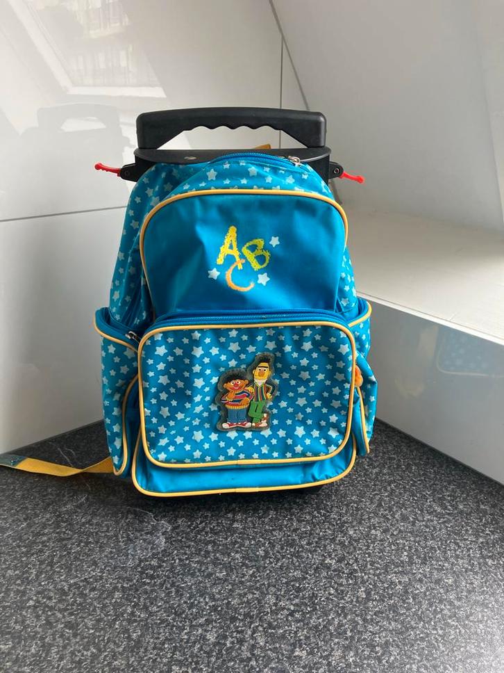 Leuke Trolley Rugzak - Sesamstraat, Sieraden, Tassen en Uiterlijk, Tassen | Rugtassen, Gebruikt, Overige merken, 25 tot 40 cm