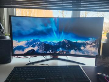 AOC ultra wide curved 34 inch 2k!!!! 144hz verkocht beschikbaar voor biedingen