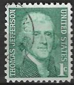 USA 1967/1968 - Yvert 816 - Thomas Jefferson (ST), Postzegels en Munten, Postzegels | Amerika, Verzenden, Gestempeld, Noord-Amerika