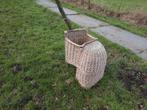 Vintage Rotan Fietsmand/Fietszitje, Ophalen, Gebruikt