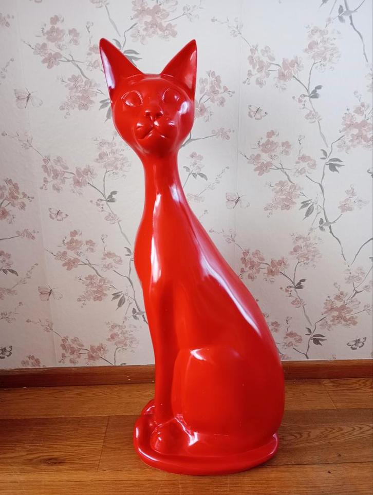 Groot beeld van kat, Antiek en Kunst, Kunst | Designobjecten, Ophalen