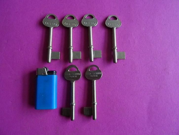 6 X BLANCO ASSA SLEUTELS SLEUTEL SLOTEN STEINMAN SWEDEN, Doe-het-zelf en Verbouw, Hang- en Sluitwerk, Zo goed als nieuw, Slot