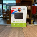 Toshiba Canvio Basics 2022 1TB Zwart Harde Schijf | Nieuw in, Computers en Software, Harde schijven, Toshiba, Nieuw, Support@toshiba.com