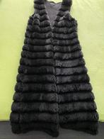 Zwarte bont bodywarmer - RITA - Maat 42/44 (L), Ophalen of Verzenden, Nieuw, Maat 42/44 (L), Zwart