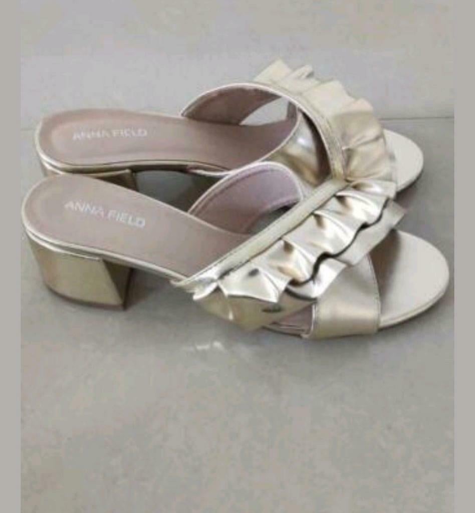 Gouden sandalen maat 37 merk "Anna Field", Overige kleuren, Anna Field", Zo goed als nieuw, Sandalen of Muiltjes