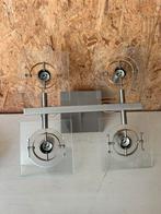 Ikea Fuga plafondlamp glas metaal, Ophalen of Verzenden, Zo goed als nieuw, Metaal of Aluminium