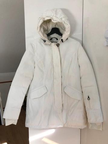 Airforce parka wit lange winterjas / skijas warm, waterdicht beschikbaar voor biedingen