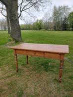 Antieke tafel,grenen tafel, tafel met lade, bureau, Ophalen