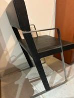 4 eetkamerstoelen designer Dick Spierenburg voor Castelijn, Huis en Inrichting, Stoelen, Ophalen, Modern design, Zwart, Gebruikt