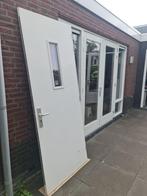 Buitendeur 233 x 93 x 5 incl. driepuntsluiting + hangwerk, Doe-het-zelf en Verbouw, Deuren en Horren, Ophalen, Gebruikt, 80 tot 100 cm