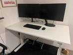 Bureau 140x80 - Handmatig verstelbaar, Ophalen, In hoogte verstelbaar, Gebruikt, Bureau