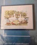 BORDUURPAKKET PERMIN OF COPENHAGEN EIERNEST GANZEN, Hobby en Vrije tijd, Borduren en Borduurmachines, Verzenden, Nieuw, Handborduren