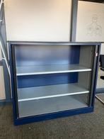 Blauwe roldeurkast 120x45x110, Ophalen, Gebruikt, 100 tot 150 cm, Metaal