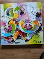 Schilderij van Fiore  = 'kleurrijke varkens', Antiek en Kunst, Ophalen