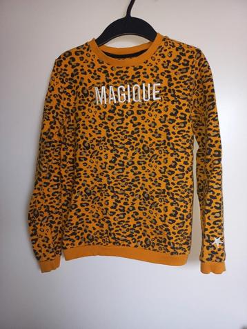 Gele trui met luipaardprint- WE Fashion 146/152 beschikbaar voor biedingen