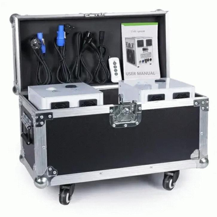 Bundel 2x DJLicht 600W sparkular Wit incl 2 in 1 flightcase, Muziek en Instrumenten, Licht en Laser, Nieuw, Overige typen, Geluidgestuurd