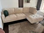 Velvet velours creme witte hoekbank!, Huis en Inrichting, Ophalen, Gebruikt, Stof