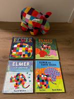 Elmer Boeken + Elmer de olifant Knuffel, Ophalen of Verzenden, Zo goed als nieuw