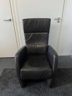 Tegen elk redelijk bod: Donkerbruine leren relaxstoel, Ophalen, Minder dan 75 cm, Leer, 50 tot 75 cm