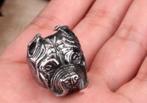 Pitbull ring, 20 of groter, Heer, Nieuw, Zilver