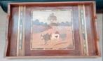 houten dienblad, Malagasi met inlegwerk. 46,5cm l x 28,5cm b, Ophalen