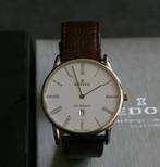 Edox Les Bemonts horloge als nieuw, Leer, Staal, Polshorloge, Zo goed als nieuw