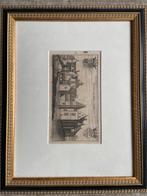Prent kopergravure boxtel kasteel stapelen, Antiek en Kunst, Kunst | Etsen en Gravures, Ophalen