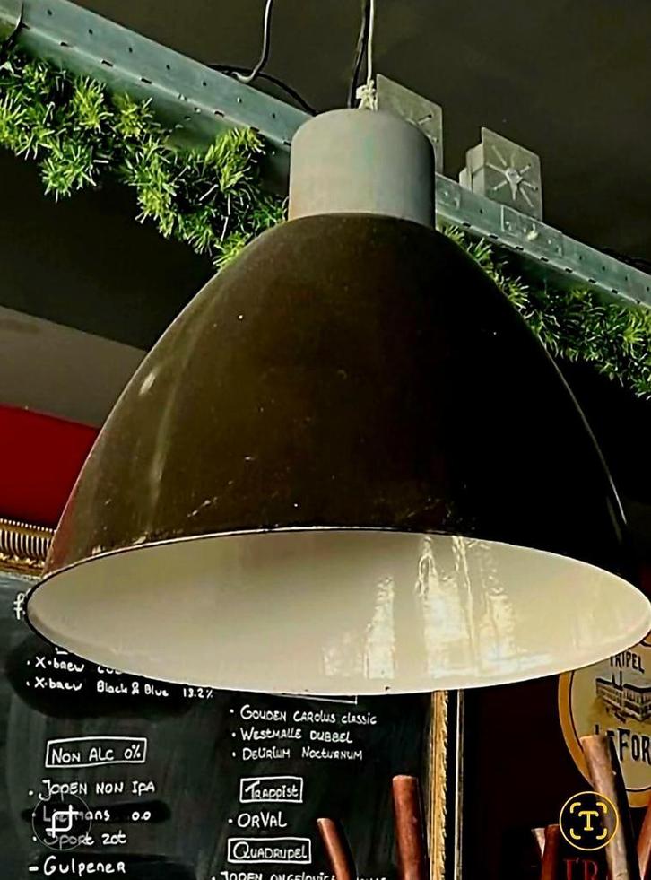 Tsjechische fabriekslampen, Huis en Inrichting, Lampen | Hanglampen, Zo goed als nieuw, Ophalen